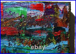 Original Oil? Painting? Vintage? Art? Signed Art Outsider Abstract Expressionist Pop