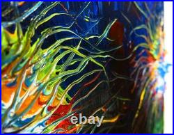 Original Oil? Painting Vintage Art? Signed Expressionist Pop? Abstract Nature Ocean