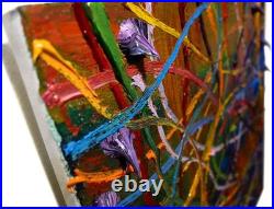 Original Oil? Painting Vintage Art? Signed Impressionist Pop? Abstract Modern Deco