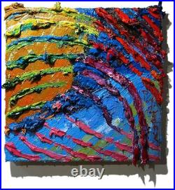 Original Oil? Painting Vintage Art? Signed Impressionist Pop? Abstract Modern Deco