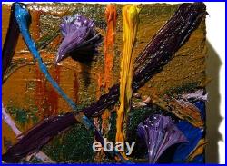 Original Oil? Painting Vintage Art? Signed Impressionist Pop? Abstract Modern Deco