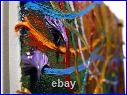 Original Oil? Painting Vintage Art? Signed Impressionist Pop? Abstract Modern Deco