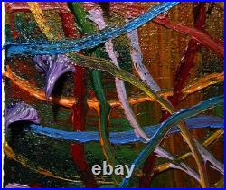 Original Oil? Painting Vintage Art? Signed Impressionist Pop? Abstract Modern Deco