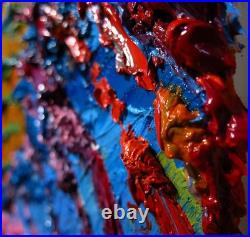 Original Oil? Painting Vintage Art? Signed Impressionist Pop? Abstract Modern Deco