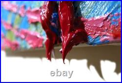 Original Oil? Painting Vintage Art? Signed Impressionist Pop? Abstract Modern Deco