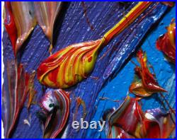 Original Oil? Painting Vintage? Art? Signed Pop Outsider Abstract Outsider? Nature A