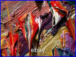 Original Oil? Painting Vintage? Art? Signed Pop Outsider Abstract Outsider? Nature A