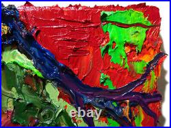 Original Oil? Painting? Vintage? Expressionism? Art Realist Signed Abstract A Modern