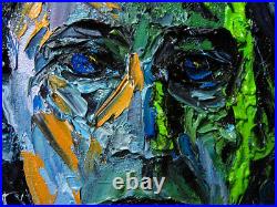 Original Oil? Painting? Vintage? Expressionist? Folk? Art? Outsider Abstract A Modern