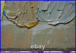 Original Oil? Painting? Vintage? Impressionism? Art Realist Sign Abstract Landscape