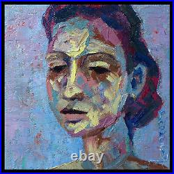 Original Oil? Painting? Vintage? Impressionism? Art Realist Signed Abstract Outsider