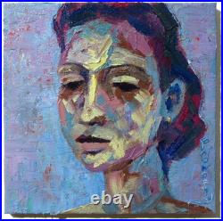Original Oil? Painting Vintage Impressionism? Art Realist Signed? Abstract Outsider
