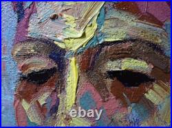 Original Oil? Painting Vintage Impressionism? Art Realist Signed? Abstract Outsider