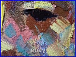 Original Oil? Painting Vintage Impressionism? Art Realist Signed? Abstract Outsider