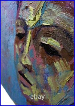Original Oil? Painting Vintage Impressionism? Art Realist Signed? Abstract Outsider
