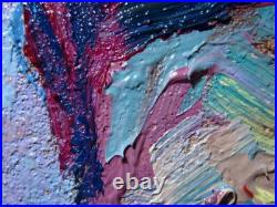 Original Oil? Painting Vintage Impressionism? Art Realist Signed? Abstract Outsider