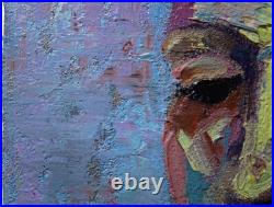 Original Oil? Painting Vintage Impressionism? Art Realist Signed? Abstract Outsider
