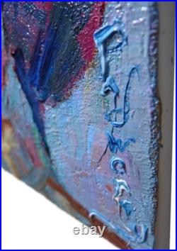 Original Oil? Painting Vintage Impressionism? Art Realist Signed? Abstract Outsider