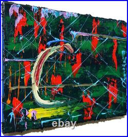Original Oil? Painting? Vintage? Impressionist? Art? Nature Landscape Abstract Deco A