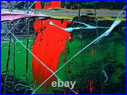 Original Oil? Painting? Vintage? Impressionist? Art? Nature Landscape Abstract Deco A