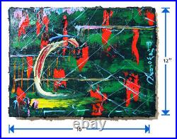 Original Oil? Painting? Vintage? Impressionist? Art? Nature Landscape Abstract Deco A