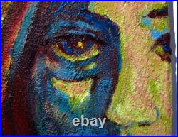 Original Oil? Painting Vintage Impressionist Art Woman Girl? Female Portrait Pop? A