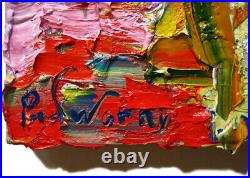 Original Oil? Painting? Vintage? New? Art? Signed'23 Outsider Abstract Landscape Pop