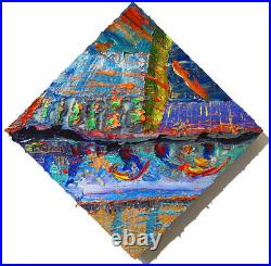 Original Oil? Painting? Vintage? New? Art? Signed'23 Unique Abstract Contemporary An