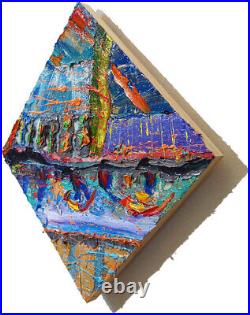 Original Oil? Painting? Vintage? New? Art? Signed'23 Unique Abstract Contemporary An