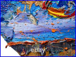 Original Oil? Painting? Vintage? New? Art? Signed'23 Unique Abstract Contemporary An