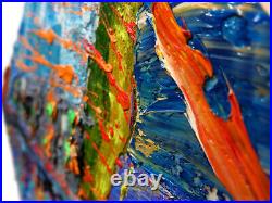 Original Oil? Painting? Vintage? New? Art? Signed'23 Unique Abstract Contemporary An