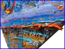 Original Oil? Painting? Vintage? New? Art? Signed'23 Unique Abstract Contemporary An