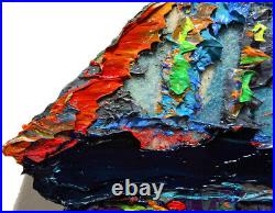Original Oil? Painting? Vintage? New? Art? Signed'23 Unique Abstract Contemporary An