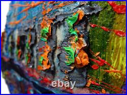 Original Oil? Painting? Vintage? New? Art? Signed'23 Unique Abstract Contemporary An