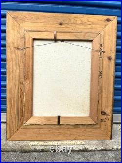 Original Oil Painting of Elk In Forest Clearing Signed Vintage Landscape Art