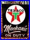 Original PAINTED 24 VINTAGE TEXACO MOTOR OIL SIGN GASOLINE GAS STATION PUMP
