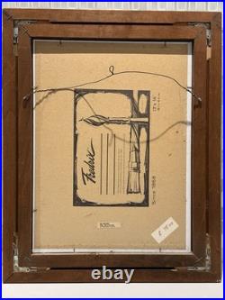 Original Signed Winter Mountain Woods 89 Framed Painting, Rare Vintage Art Decor