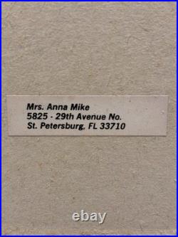 Original Signed Winter Mountain Woods 89 Framed Painting, Rare Vintage Art Decor