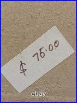 Original Signed Winter Mountain Woods 89 Framed Painting, Rare Vintage Art Decor