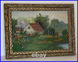 Original Signed impressionist painting by Grace Anderson Vintage 1934