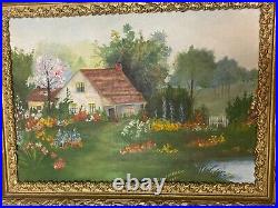 Original Signed impressionist painting by Grace Anderson Vintage 1934
