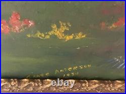 Original Signed impressionist painting by Grace Anderson Vintage 1934
