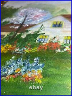 Original Signed impressionist painting by Grace Anderson Vintage 1934