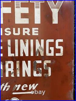 Original Vintage National Oils Painted Metal Sign