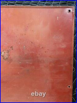 Original Vintage National Oils Painted Metal Sign