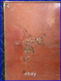 Original Vintage National Oils Painted Metal Sign