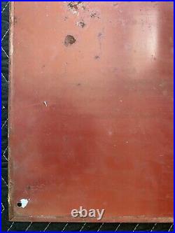 Original Vintage National Oils Painted Metal Sign