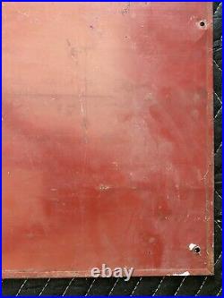 Original Vintage National Oils Painted Metal Sign