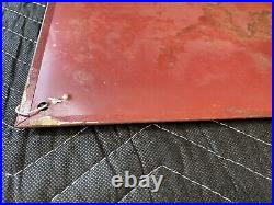 Original Vintage National Oils Painted Metal Sign