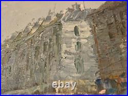 Original Vintage Signed Caroline Burnett Oil Painting Paris Street Scene Framed+